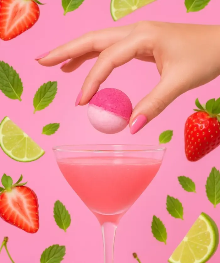 Viral Strawberry Lime Cocktail Bomb – French Fizzy Melt